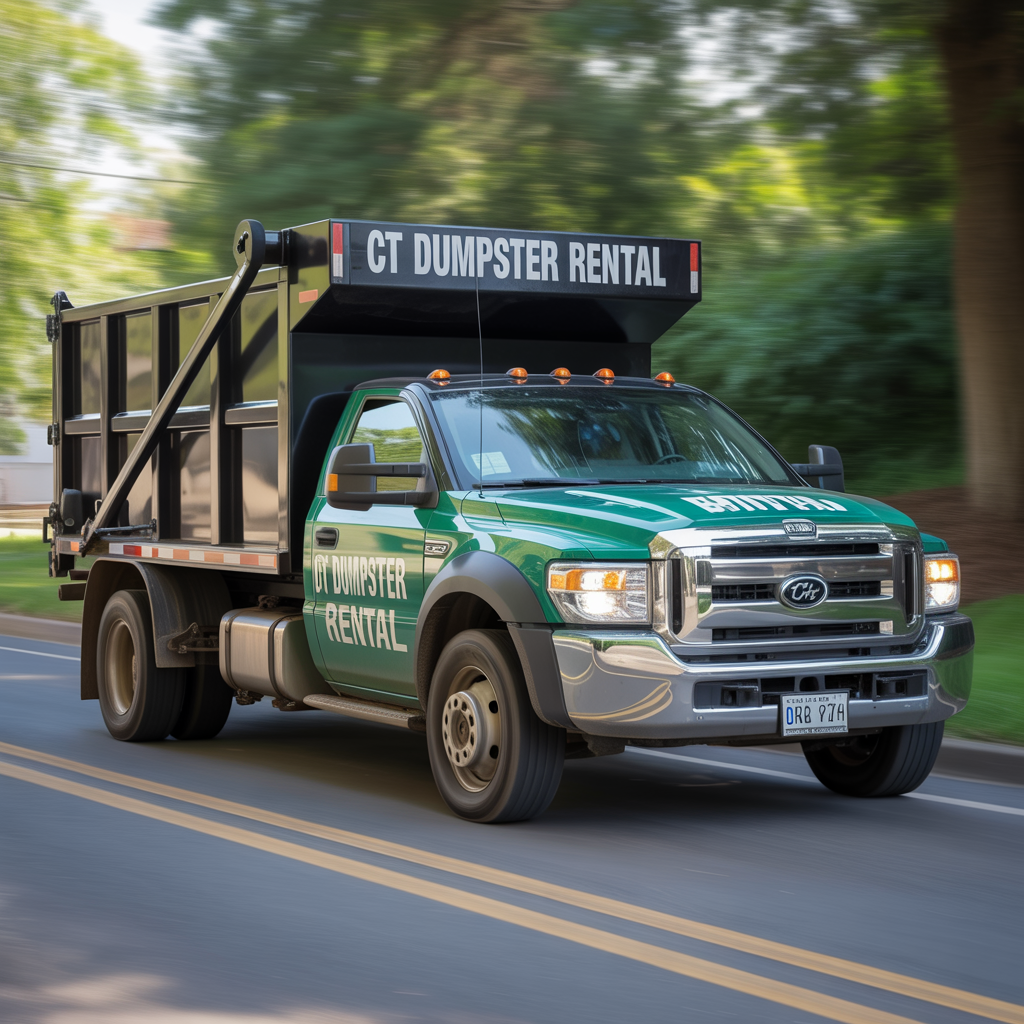 Small Roll Off Dumpster Truck CT